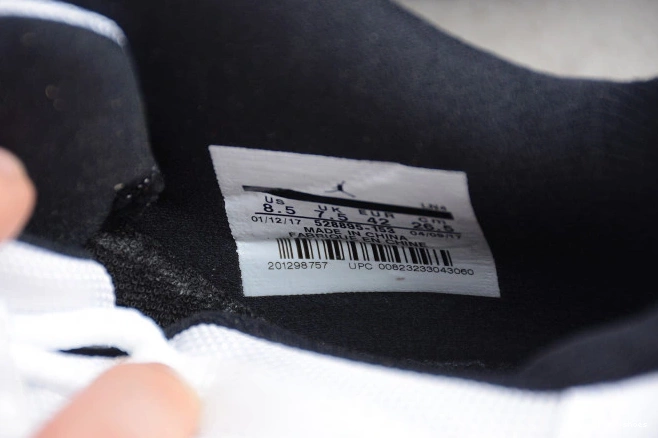 Rep White Air  Jordan Black 